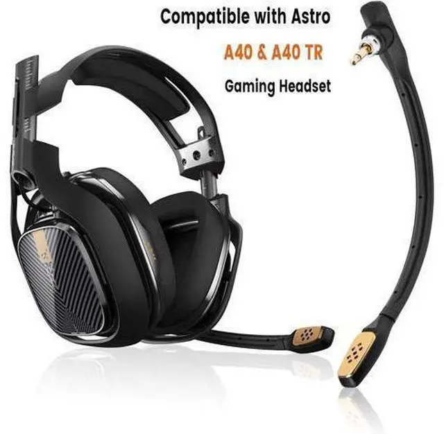 Alt view image 2 of 6 - weishan A40 Mic, Microphone Replacement for Astro A40 / A40 TR Gaming Headset on PS5, PS4, Xbox One, PC, Mac, Phone, Noise Cancelling 3.5mm Black