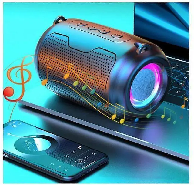 Alt view image 4 of 5 - Ecocleanpath Super-Compact Metal Bluetooth Speaker, IPX7 Waterproof, 12H Playtime, Lanyard for Travel (Black)