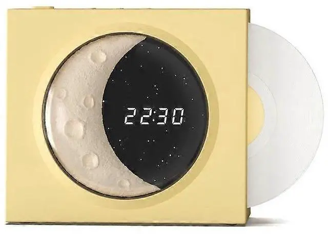 Main image of Ecocleanpath Moon Style Bluetooth 5.3 Speaker with LED Clock Display - Wireless Audio for Home & Office