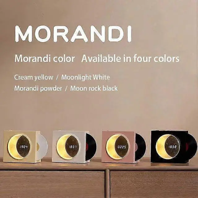 Alt view image 2 of 4 - Ecocleanpath Moon Style Bluetooth 5.3 Speaker with LED Clock Display - Wireless Audio for Home & Office