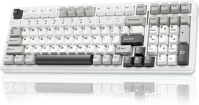 Alt view image 8 of 14 - AULA F99 Wireless Mechanical Keyboard,Tri-Mode Bluetooth 5.0/2.4GHz/USB-C Hot Swappable Custom Keyboard,Pre-lubed Linear Switches,Gasket Structure,RGB Backlit Gaming Keyboard for PC/Tablet/PS/Xbox