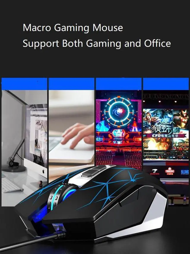 Alt view image 10 of 12 - AULA F3010 Ergonomic Design Mechanical Feeling Gaming Keyboard with Cool Backlit and 2400DPI Macro Mouse Combo for Gaming and Office, 26 Non-conflicting Keys