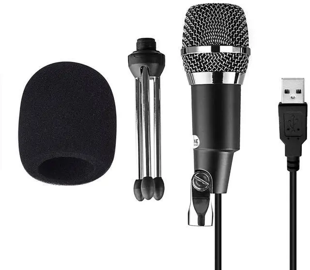 Alt view image 6 of 7 - Deuninker Computer Mic and USB Microphone, Gaming Microphone Set with Boom Arm Stand,Pop Filter,PC Condenser Microphone for Streaming Podcast,Home Studio,Skype,Recordings for YouTube,Games (T732+K668)