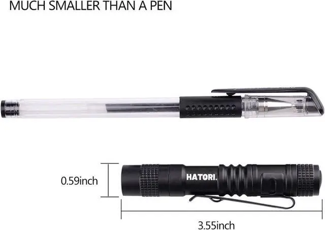 Alt view image 2 of 7 - LED Mini Flashlight Bright Small Handheld Pocket Flashlights Tactical High Lumens Pen Light for Camping Outdoor Emergency 4 Pack(3.55Inch)