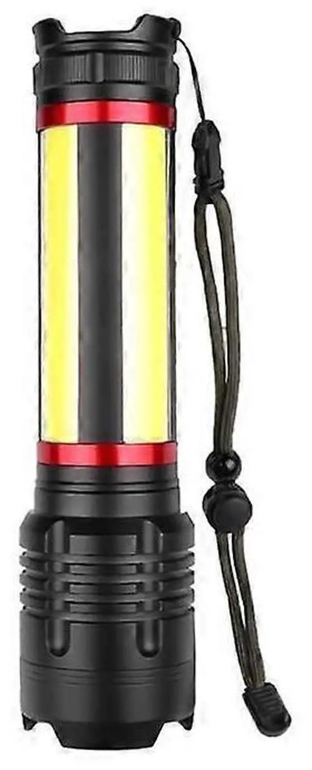 Main image of Deuninker XHP90.2 LED Flashlight, 26650 USB Rechargeable & Zoomable, IPX5 Waterproof Torch (Black)