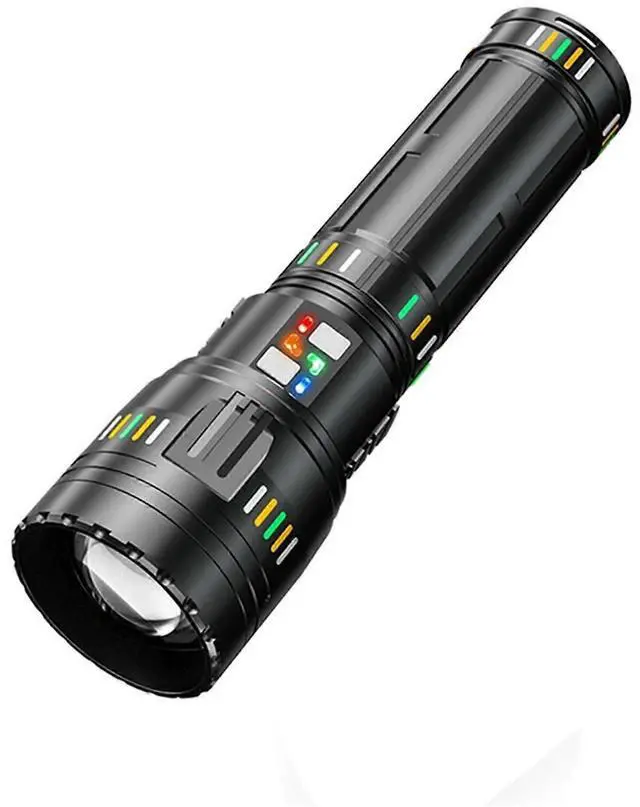 Main image of Ecocleanpath Rechargeable LED Flashlight, 5 Modes Zoomable IPX5 Waterproof Super Bright Tactical Flashlight (Black)