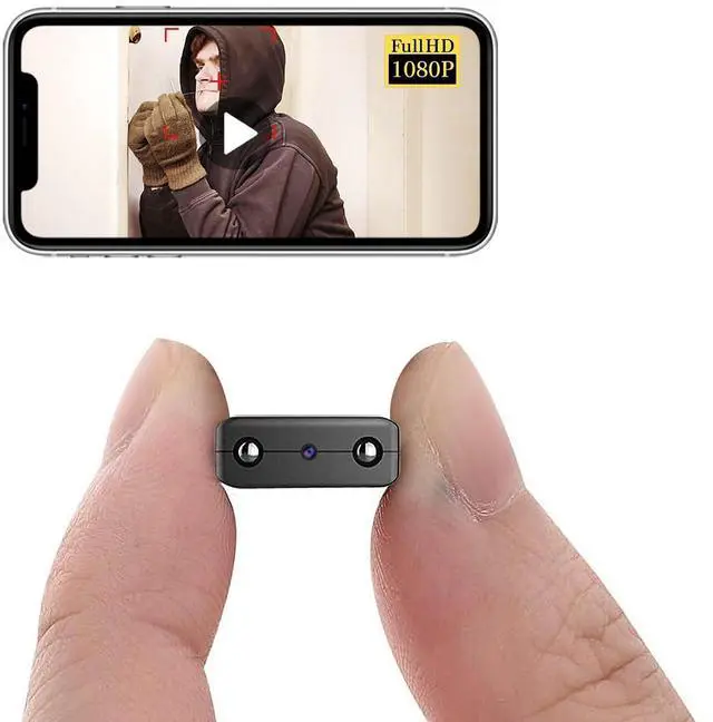 Alt view image 6 of 10 - Smallest Wireless WiFi Camera,Concealed Spy Cam with HD1080P Video Recording Live Feed,Baby Monitor with Night Vision,Motion Detection,Cloud Storage,Remote Viewing for Security with iOS Android APP