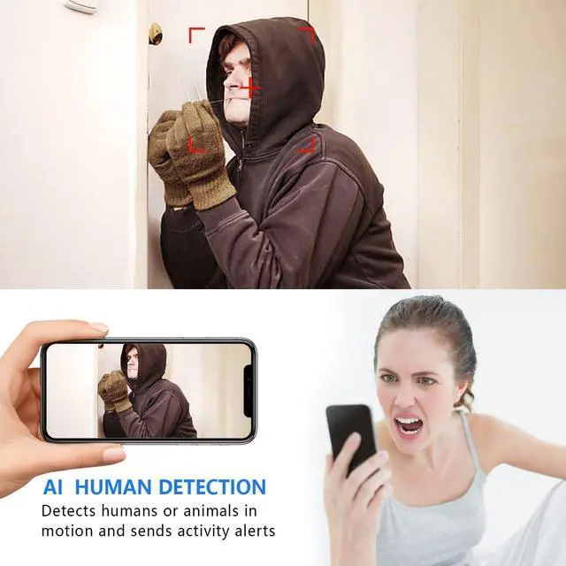 Alt view image 8 of 10 - Smallest Wireless WiFi Camera,Concealed Spy Cam with HD1080P Video Recording Live Feed,Baby Monitor with Night Vision,Motion Detection,Cloud Storage,Remote Viewing for Security with iOS Android APP