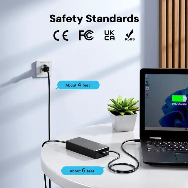 Alt view image 7 of 10 - 240W Zephyrus G16 Charger for Asus Tuf Gaming A16 Power Adapter Zephyrus G16 GU605 GU605M GU605MZ-XS96 GU605MY-XS96 Tuf Gaming A16 FA608 FA608W FA608WI FA608WV FA608WI-AB96 FA608WV-DB94 ADP-240EB B