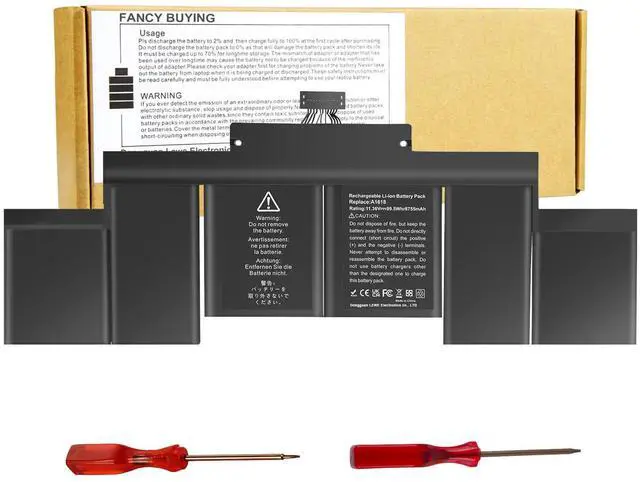 Alt view image 6 of 10 - 99.5Wh A1618 A1494 Laptop Battery for A1618 A1494 P/N:020-00079 02000079 for MacBook Pro 15" Inch Retina A1398 (Mid 2015 Mid 2014 Late 2013 Early 2015), NOT fit for: A1398 (Mid 2012 Early 2013)