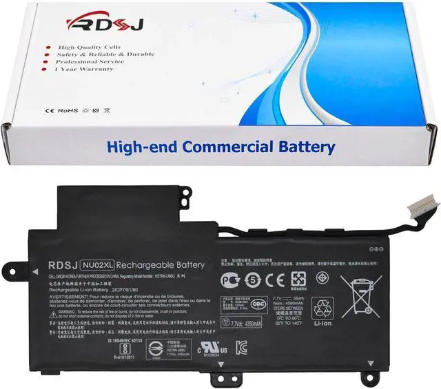 Alt view image 8 of 14 - NU02XL Laptop Battery for HP Pavillion X360 M1 M1-U M1-U001DX 11-U007TU 11-U012TU 11-U018CA 11-U020CA 11-U037TU 11-U067TU U0000 NU02035XL HSTNN-UB6U HSTNN-UB6V 843535-541 844200-850 TPN-W117 7.7V 35Wh
