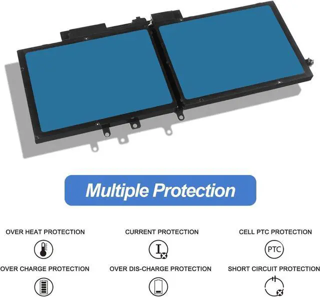Alt view image 13 of 14 - ANTIEE 68Wh GJKNX Laptop Battery Replacement for Dell Latitude 5480 5580 5280 5288 5290 5488 5490 5491 5495 5590 5591 E5480 E5580 E5590 E5490 Precision 15 3520 3530 GD1JP DY9NT 0DY9NT 5YHR4 451-BBZG