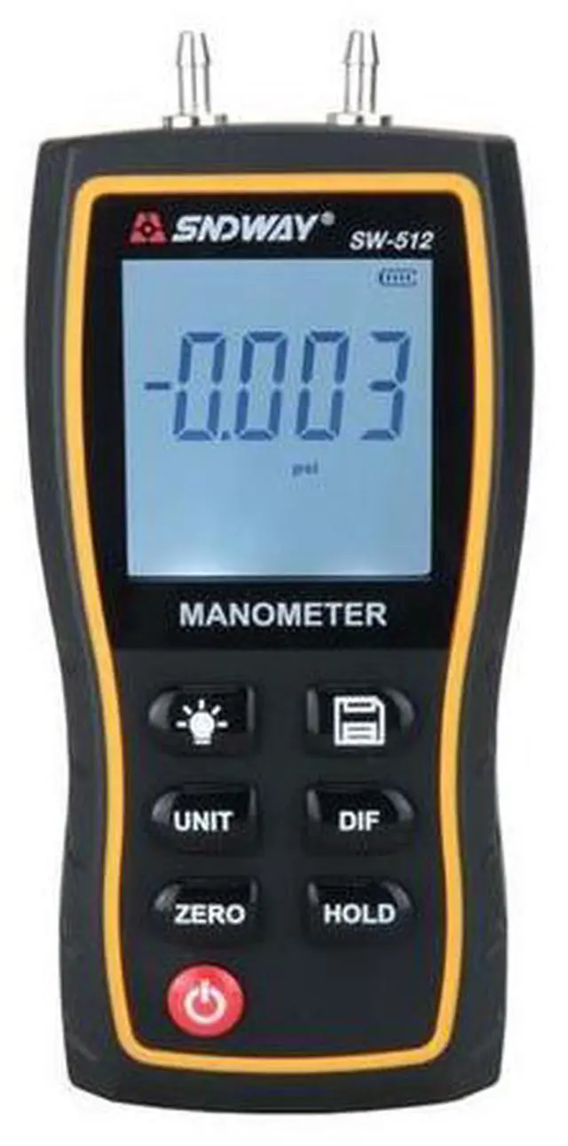Alt view image 6 of 10 - Digital Manometer Air Pressure gauge 11 Unit Vacuum Pressure Gauges differential natural gas pressure gauge meter measurement