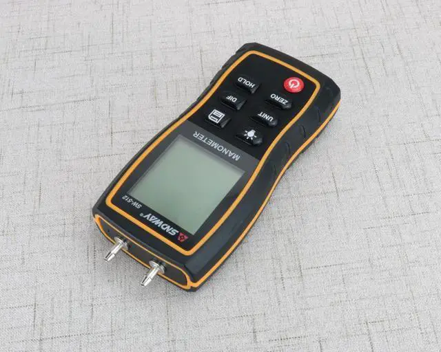 Alt view image 10 of 10 - Digital Manometer Air Pressure gauge 11 Unit Vacuum Pressure Gauges differential natural gas pressure gauge meter measurement