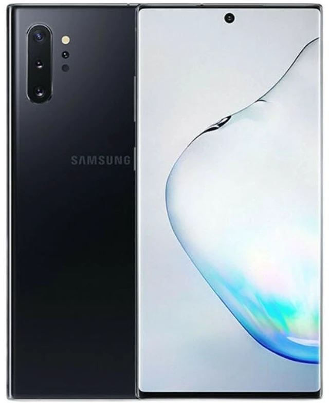 Main image of Samsung Galaxy Note 10+ Plus 5G 6.8" 256GB 12GB Ram SM-N976N (GSM Only|No CDMA) US Compatible Unlocked - Aura Glow McQueen Black
