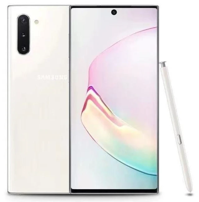 Main image of Samsung Galaxy Note 10+ Plus 5G 6.8" 256GB 12GB Ram SM-N976N (GSM Only|No CDMA) US Compatible Unlocked - Aura Glow Miss White