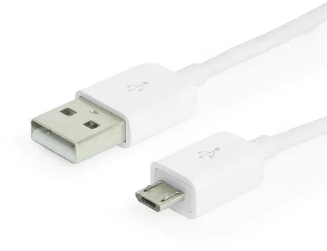 Alt view image 6 of 10 - USBGear 6ft USB 2.0 Type-A to Micro-B Cable (White) - High-Speed Data Transfer & Charging - Connects Micro-USB Devices to PC, Mac, or USB Hub