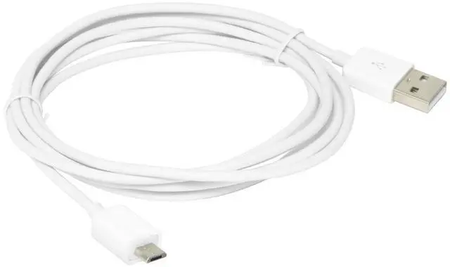 Alt view image 7 of 10 - USBGear 6ft USB 2.0 Type-A to Micro-B Cable (White) - High-Speed Data Transfer & Charging - Connects Micro-USB Devices to PC, Mac, or USB Hub