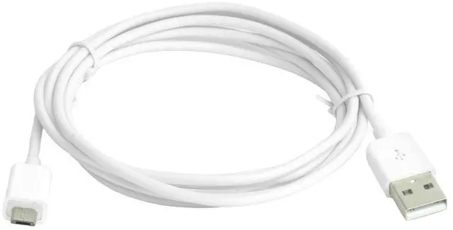 Alt view image 8 of 10 - USBGear 6ft USB 2.0 Type-A to Micro-B Cable (White) - High-Speed Data Transfer & Charging - Connects Micro-USB Devices to PC, Mac, or USB Hub