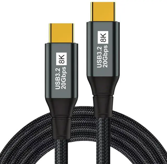 Alt view image 8 of 14 - USB C to USB C Monitor Cable 3.3FT-8K@60Hz USB C Display Cable-100W PD Fast Charging-USB 3.1 Gen 2 20Gbps Type-C Data Transfer, USBC to USBC Video Cable for iPhone 15 / 16 Plus Pro Max, MacBooks, iPad