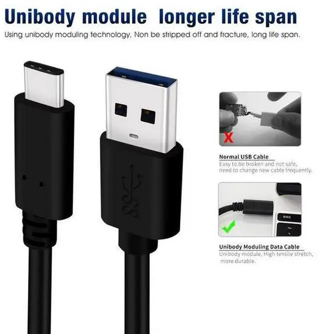 Alt view image 12 of 14 - USB3.2 Type-C USB Data Transfer Cable with PVC Jacket-Multiple Lengths (0.2M to 3M)-Fast Charging