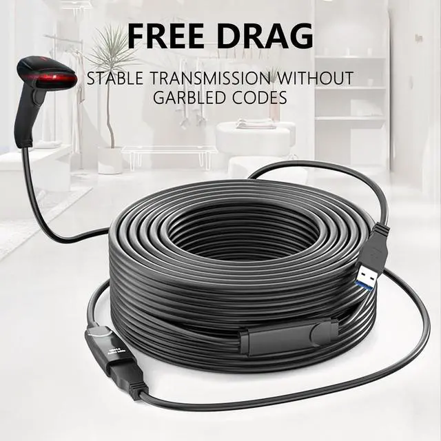 Alt view image 11 of 14 - Highly Speed USB3.0 Extension Cable USB Male to Female Data Transfer Cord with DC5V Power Port 5Gbps Data Transfer Cord