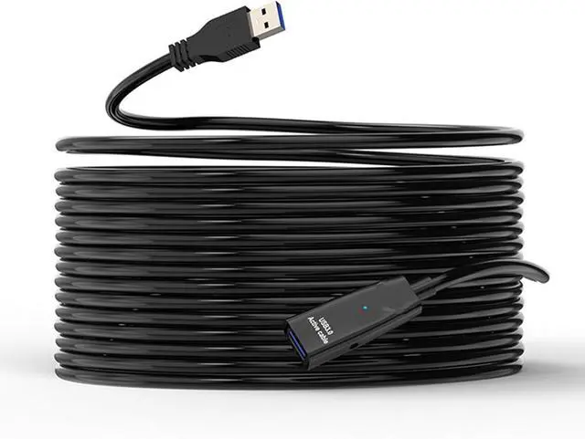 Alt view image 13 of 14 - Highly Speed USB3.0 Extension Cable USB Male to Female Data Transfer Cord with DC5V Power Port 5Gbps Data Transfer Cord