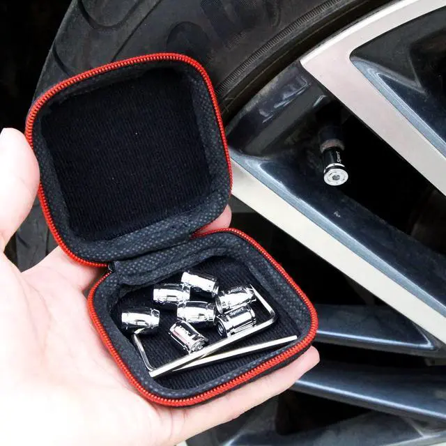 Alt view image 14 of 14 - Dsycar Locking Tire Valve Stem Caps(8 Pack), Anti Theft Design, Anodized Aluminum Tire Valve Caps Sets, Corrosion Resistant, Universal Tire Caps for Cars Trucks Motorcycles SUVs and Bikes (Silver)