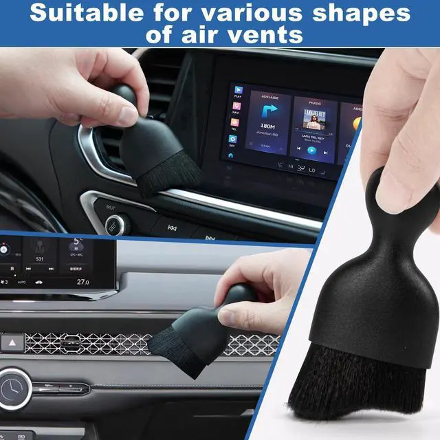 Alt view image 14 of 14 - Windshield Cleaner Tool, 13Pcs Car Interior Cleaning Kit, Car Detailing Kit Interior Cleaner, Car Detailing Brushes, Car Cleaning Gel, Inside Cleaning Supplies Accessories for Women Men