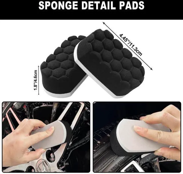 Alt view image 12 of 12 - 7Pcs Car Wheel Brush kit, Tire Brush, Wheel Cleaner Brush, Soft-bristled Rim Cleaner Brush, Tire Shine Applicator Pad, Car Detailing Brushes, Wheel Brushes for Cleaning Wheels,Tires