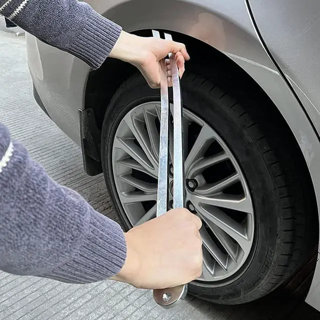 Alt view image 12 of 13 - Car Auto Car Dent Removal Fender Damage Repair Puller Lifter Big Curved Rod Crowbar Tools Hook Rods Kit