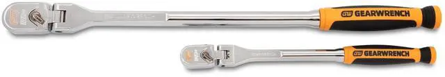 Main image of GEARWRENCH 2 Piece 1/4" and 3/8" Drive 120XP Dual Material Flex Handle Teardrop Ratchet Set | 81204XP