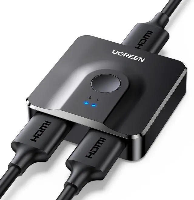 Alt view image 9 of 15 - UGREEN HDMI Switch 4K@60Hz, Bi-Directional HDMI Switcher 2 in 1 Out HDMI Splitter 1 Input 2 Output Supports UHD 3D HDR Compatible with PS5, PS4, Xbox Series X/S, Roku, Fire Stick, Black