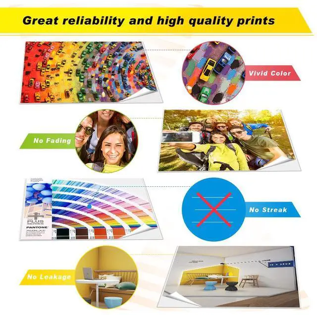 Alt view image 11 of 14 - 5PK 802 T802XL Ink Cartridges For Epson WorkForce Pro WF-4720 WF-4730 WF-4734 WF-4740 EC-4020 EC-4030 EC-4040 2KCMY