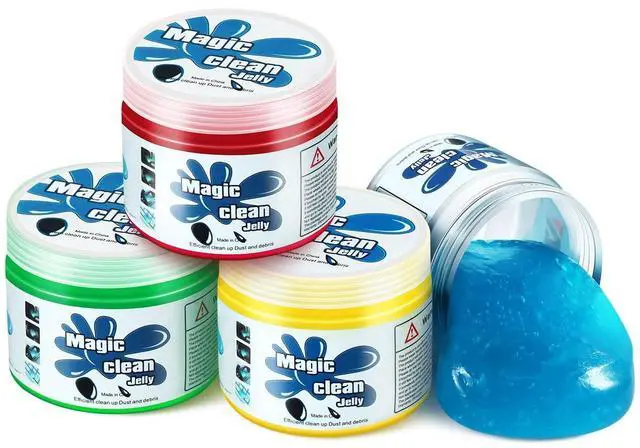 Alt view image 6 of 10 - 4 Pack Car Cleaning Gels Auto Detailing Tools Cleaning Putty Car Interior Cleaner, Car Jelly Cleaner, Keyboard Cleaner, Car Cleaning Supplies,TOOLS-00150