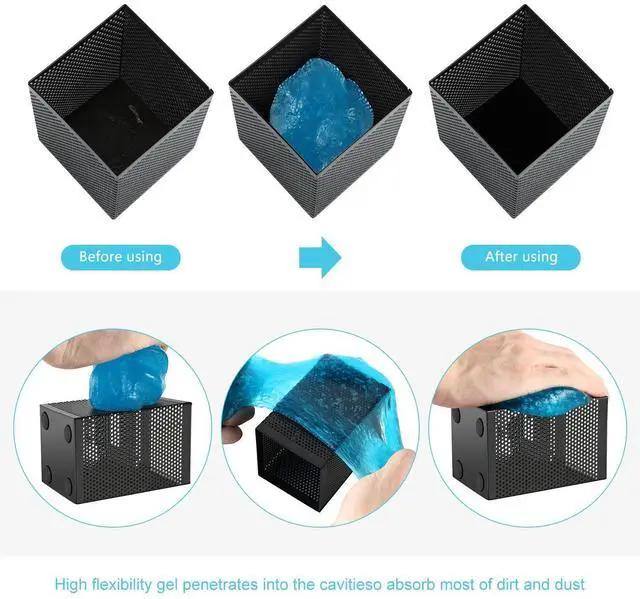 Alt view image 8 of 10 - 4 Pack Car Cleaning Gels Auto Detailing Tools Cleaning Putty Car Interior Cleaner, Car Jelly Cleaner, Keyboard Cleaner, Car Cleaning Supplies,TOOLS-00150