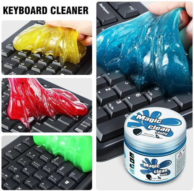 Alt view image 9 of 10 - 4 Pack Car Cleaning Gels Auto Detailing Tools Cleaning Putty Car Interior Cleaner, Car Jelly Cleaner, Keyboard Cleaner, Car Cleaning Supplies,TOOLS-00150