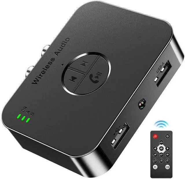 Alt view image 8 of 14 - MOREGAX M2R Bluetooth 5.4 Receiver for RCA Adapter for Stereo/Speaker/Wired Speaker/Home Audio Music Streaming Stereo System, Support AUX/RCA/USB