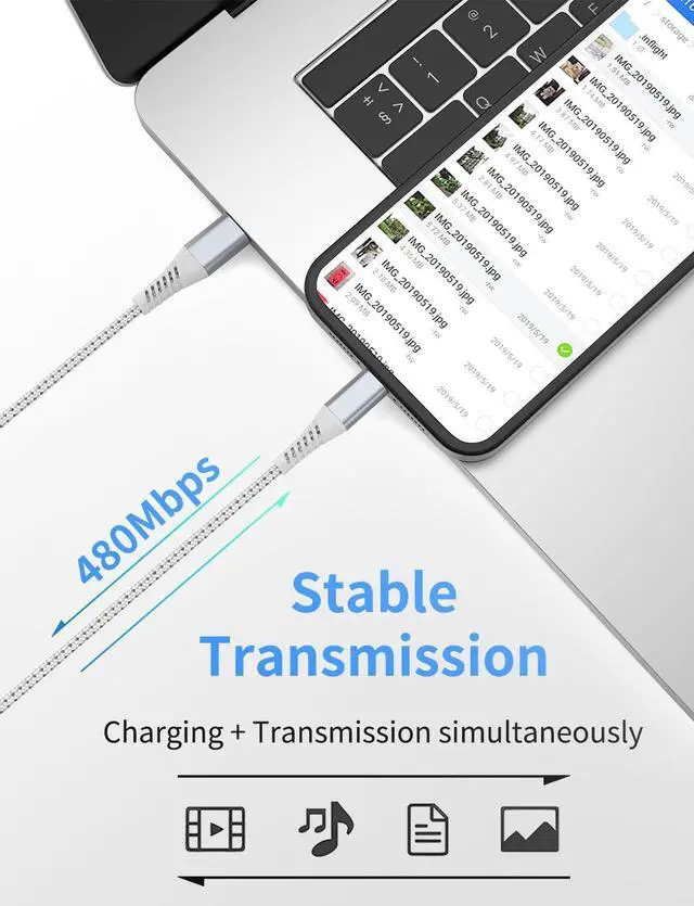 Alt view image 11 of 14 - Short USB C to Lightning Cable6 inch 3 PackBraided Type C to Lightning Cable PD Fast Charging 0.5 Foot USBC to Lightning Cable for iPhone 14 13 12 Pro Max Mini 10 8 Plus XR XS SE AirPods