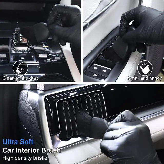 Alt view image 13 of 14 - 10PCS Car Detailing Cleaning Kit Interior Cleaner, Car Detailing Brushes, Car Duster, Car Cleaning Gel, Microfiber Cleaning Cloth, Car Accessories Essentials Supplies Tools for Auto,Truck, Interior