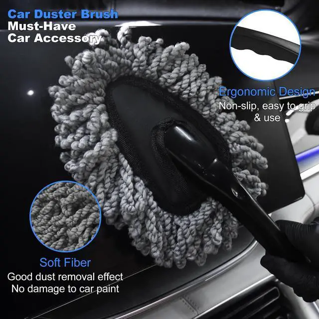 Alt view image 10 of 14 - 10PCS Car Detailing Cleaning Kit Interior Cleaner, Car Detailing Brushes, Car Duster, Car Cleaning Gel, Microfiber Cleaning Cloth, Car Accessories Essentials Supplies Tools for Auto,Truck, Interior