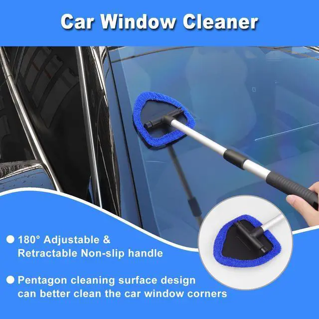 Alt view image 9 of 14 - Windshield Cleaner Tool, 15Pcs Car Interior Detailing Kit, Car Cleaning Kit Interior Cleaner, Car Detailing Brushes, Car Cleaning Gel, Car Cleaning Supplies Tools Accessories for Women, Men, Interior