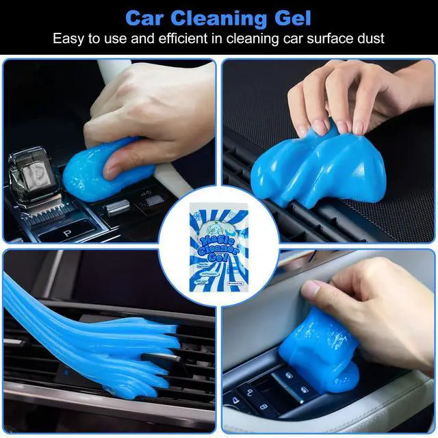 Alt view image 12 of 14 - 10PCS Car Detailing Cleaning Kit Interior Cleaner, Car Detailing Brushes, Car Duster, Car Cleaning Gel, Microfiber Cleaning Cloth, Car Accessories Essentials Supplies Tools for Auto,Truck, Interior