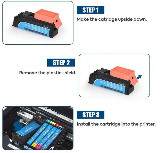 Alt view image 9 of 14 - 410XL Ink Cartridge Replacement for Epson 410XL 410 XL T410XL Ink Cartridge for Epson Expression XP-7100 XP-830 XP-640 XP-530 XP-630 XP-635 Printer 5 Pack
