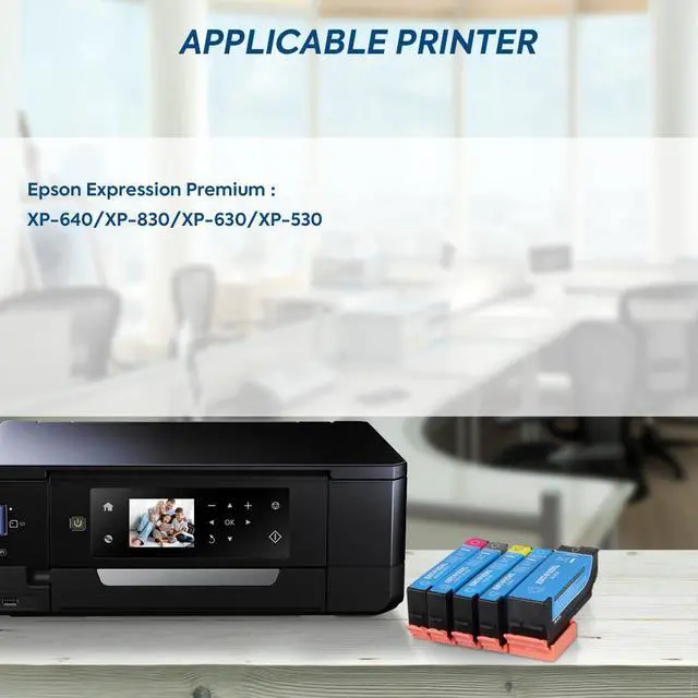 Alt view image 12 of 14 - 410XL Ink Cartridge Replacement for Epson 410XL 410 XL T410XL Ink Cartridge for Epson Expression XP-7100 XP-830 XP-640 XP-530 XP-630 XP-635 Printer 5 Pack