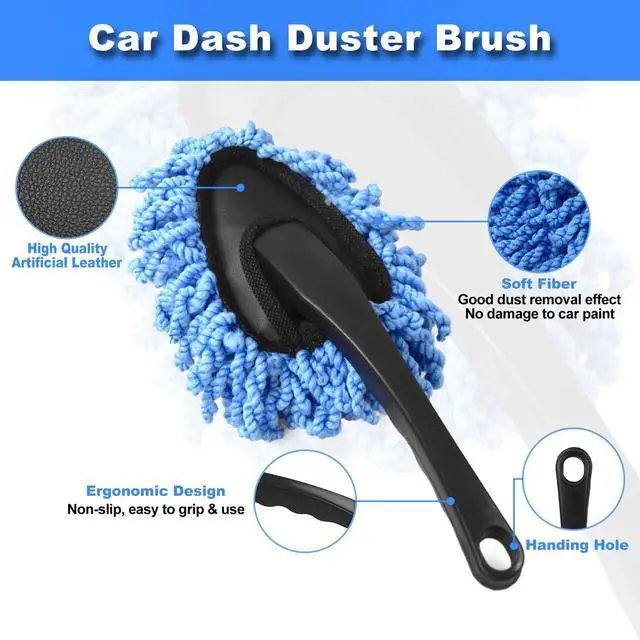 Alt view image 12 of 14 - Windshield Cleaner Tool, 15Pcs Car Interior Detailing Kit, Car Cleaning Kit Interior Cleaner, Car Detailing Brushes, Car Cleaning Gel, Car Cleaning Supplies Tools Accessories for Women, Men, Interior