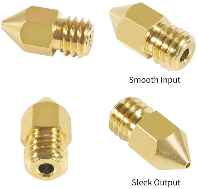 Alt view image 11 of 14 - Aokin 8 Pcs 0.6mm MK8 Extruder Nozzles 3D Printer Nozzles for Creality Ender 3/3 Pro/3 V2, Ender 5/5 Pro, CR-10/10S, Makerbot, Anet A8 3D Printer