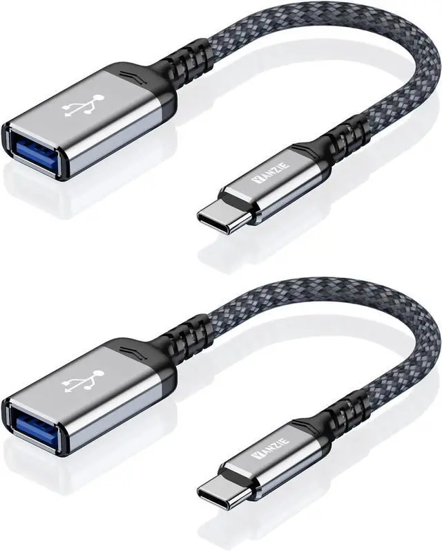 Alt view image 7 of 12 - 2-Pack USB 3.0 to USB C Male Adapter Type-C Male to USB Female USB C Male to USB A Female Compatible with iPhone 15 Pro/Max MacBook Pro Air 2024 iPad Pro Google Pixel Samsung Galaxy