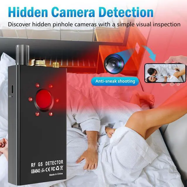 Alt view image 8 of 12 - Hidden Camera Detectors,Anti Spy Detector,Bug Detector,GPS Detector,RF Detector Scanner Device for GPS Tracker Listening Device Camera Finder