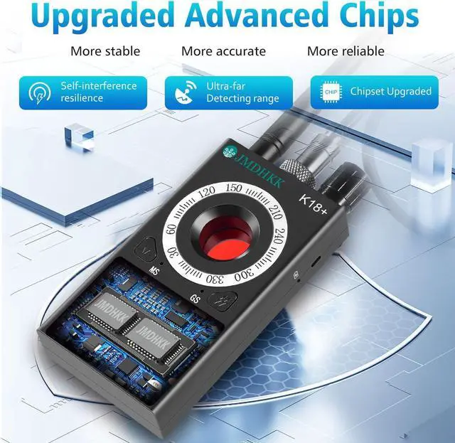 Alt view image 11 of 12 - Hidden Camera Detectors,Anti Spy Detector,Bug Detector,GPS Detector,RF Detector Scanner Device for GPS Tracker Listening Device Camera Finder